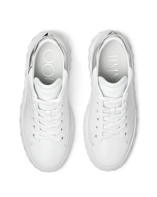 Jimmy Choo Diamond Light Maxi/F Sneakers in het White