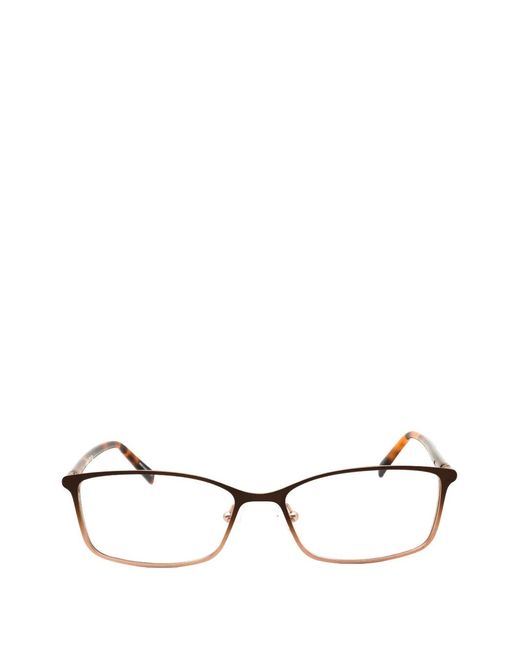 Adensco Brown Rectangle-Frame Glasses