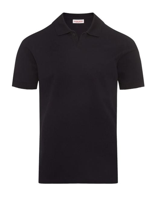 Orlebar Brown Bruno Poloshirt in het Black voor heren