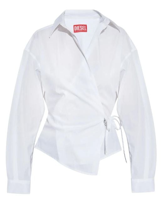 DIESEL C-Delphi Blouse in het White