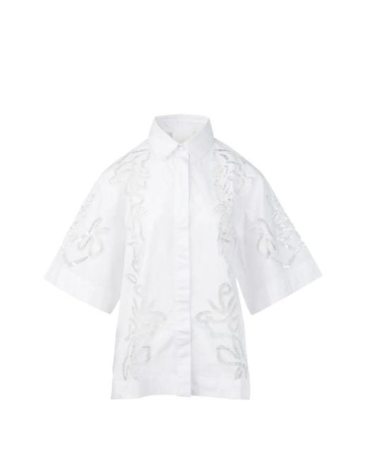 COR White Chemise Innes À Sequins