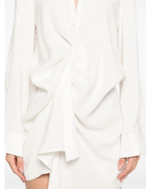MOOS STUDIO White Day Kiss Mini Dress
