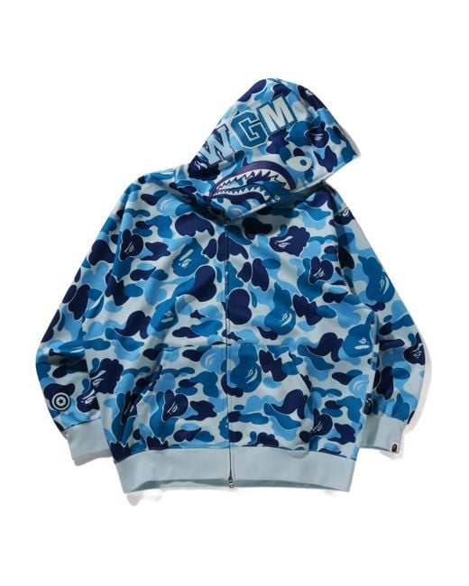 Sudadera ABC Camo con capucha A Bathing Ape de hombre de color Blue