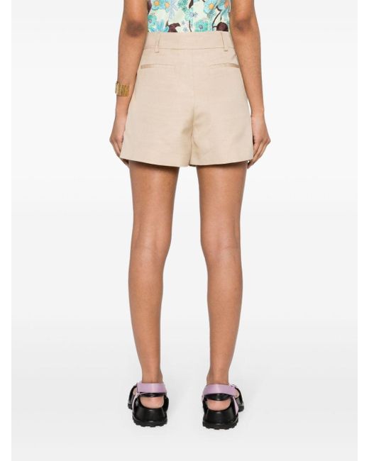 Stella McCartney Natural Tailored Short Shorts