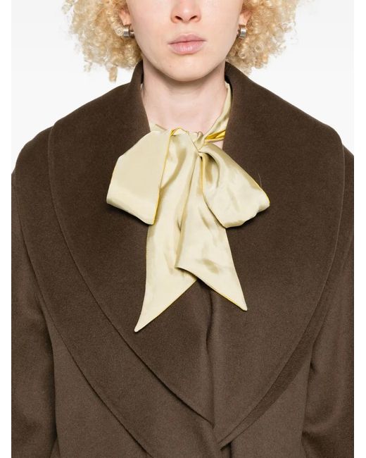 Rohe Brown Double-Breasted Shawl-Collar Coat