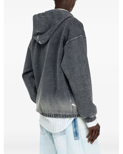 DIESEL Gray Veste S-Hermy-Zip for men