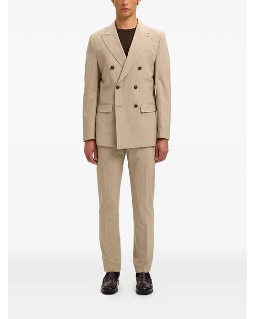 SELECTED Natural Blazer À Fines Rayures for men