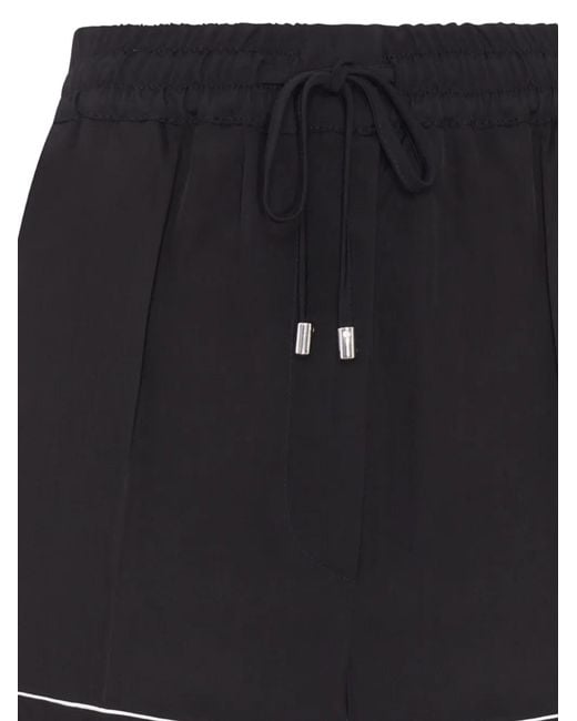 Sportmax Black Drawstring Shorts