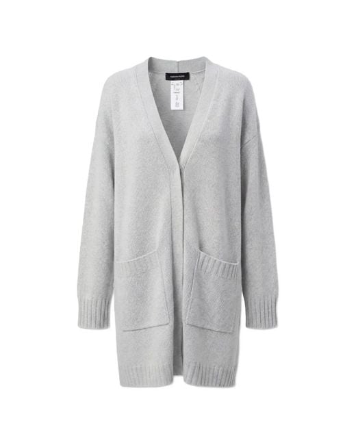 Fabiana Filippi Gray Patch-Pockets Cardigan