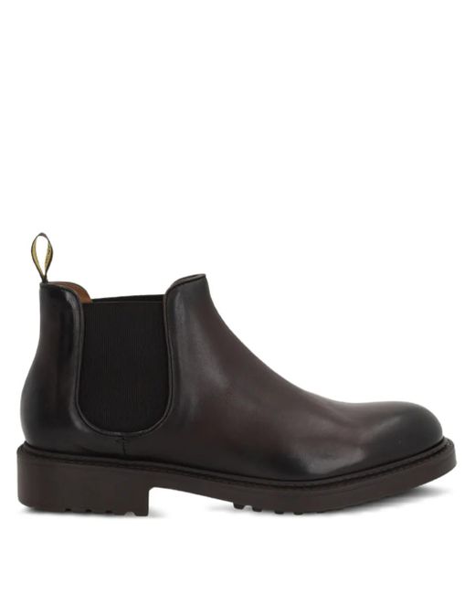 Botas chelsea con panel elástico Doucal's de hombre de color Black
