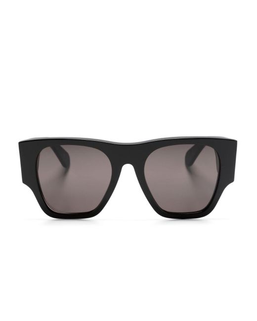 Chloé Gray Oversized D-frame Sunglasses