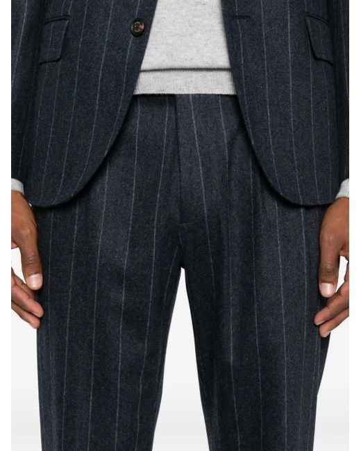 Eleventy Blue Pinstriped Suit for men