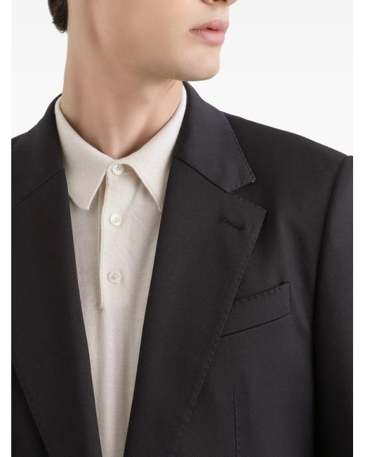 Dolce & Gabbana Black Single-Breasted Blazer for men