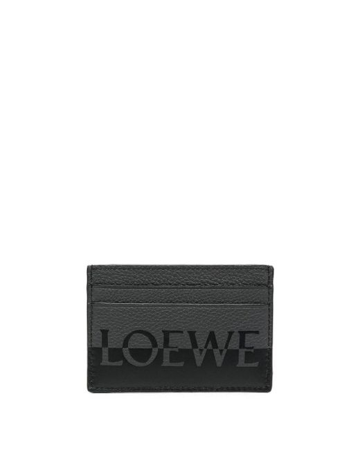 Loewe Black Signature Plain Cardholder for men
