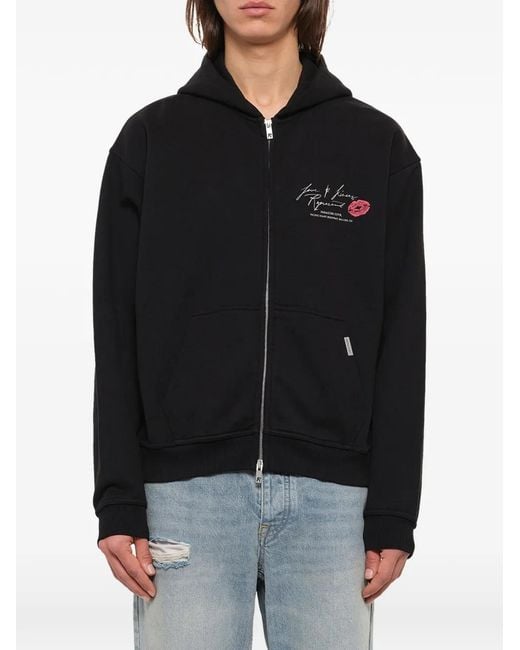 Sudadera Con Capucha Y Logo Represent de hombre de color Black