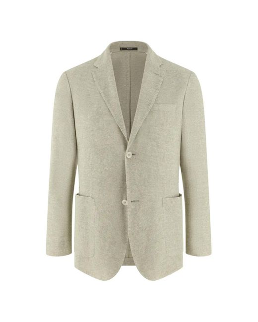 Boggi White Single-Breasted Blazer for men