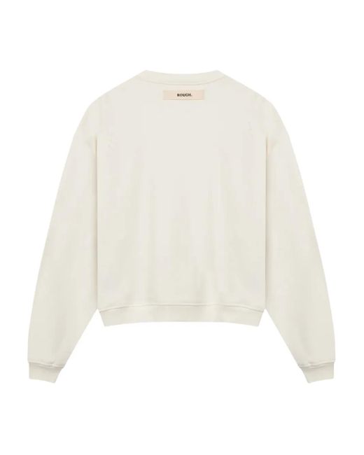 ROUGH フローラル スウェットシャツ White