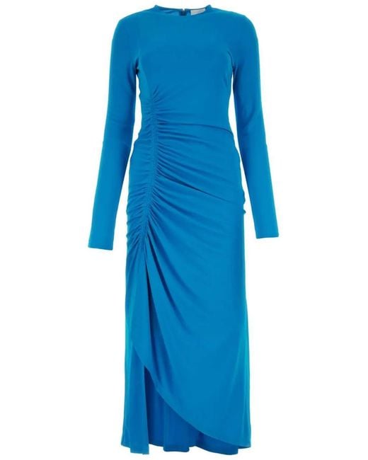 Givenchy Blue Crepe Long Dress