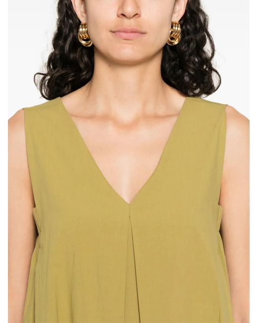 MOUTAKI V-neck Dress Yellow