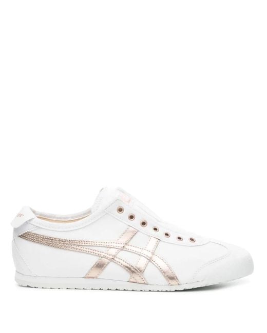 Onitsuka Tiger White Mexico 66 Slip-On Sneakers