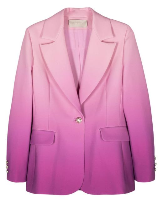 Blazer à simple boutonnage Elie Saab en coloris Pink