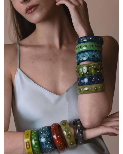 Mark Davis Green Bracelet En 18Ct