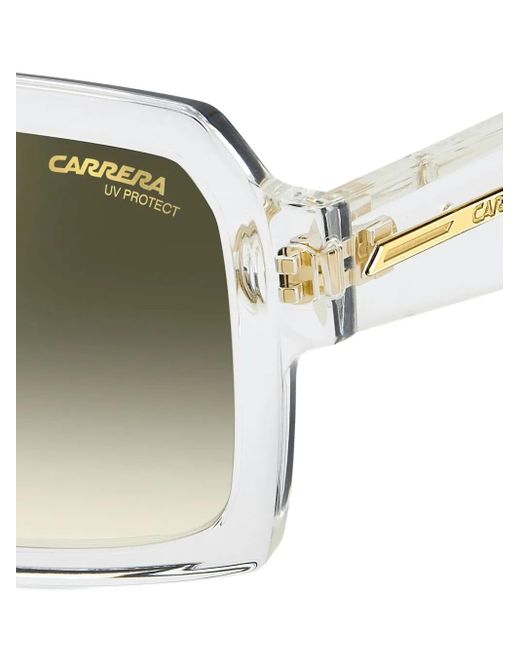 Carrera White Geometric-Frame Sunglasses for men