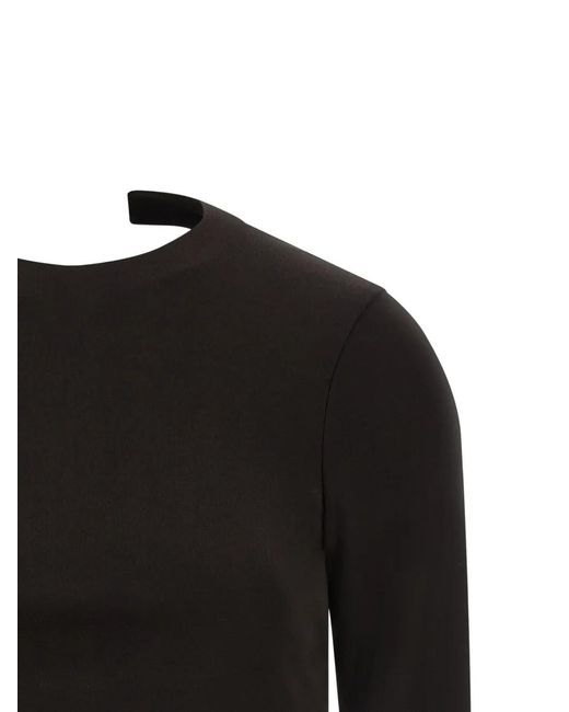 Tom Ford Black Crew-Neck Backless Top