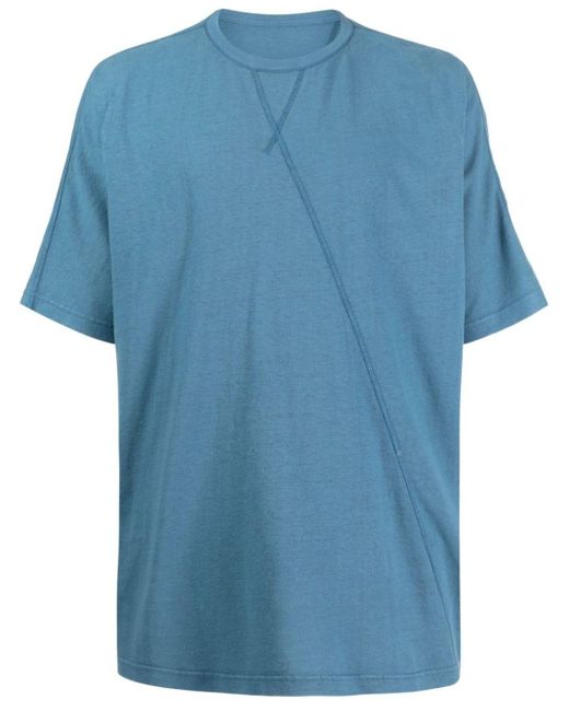 Maharishi Blue Crew-neck Short-sleeve T-shirt for men