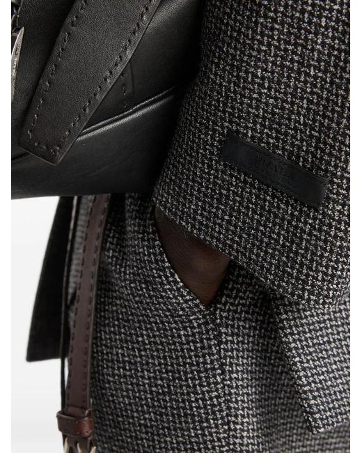 Prada Gray Veste En Laine À Simple Boutonnage for men