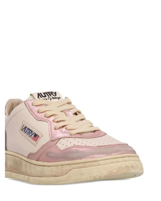 Autry Sneakers Mit Logo-Patch in Pink für Herren