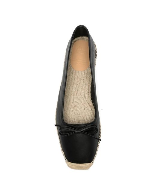 Castaner Black Pax Leather Espadrilles