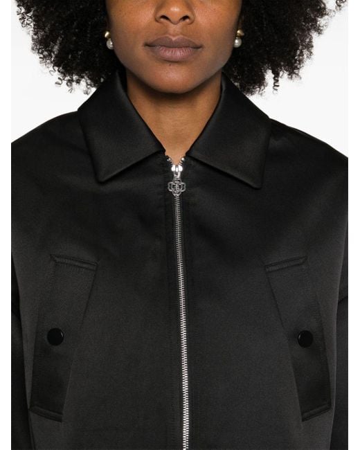 Maje Black Satin Jacket