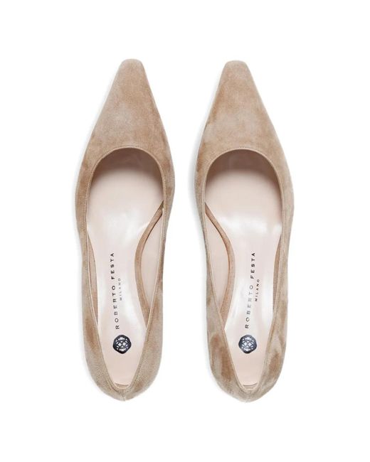 Roberto Festa Natural Pointed-Toe Pumps