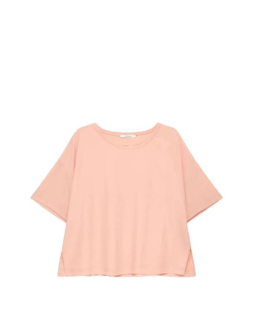 Maliparmi Pink T-Shirt En Crêpe Fluide