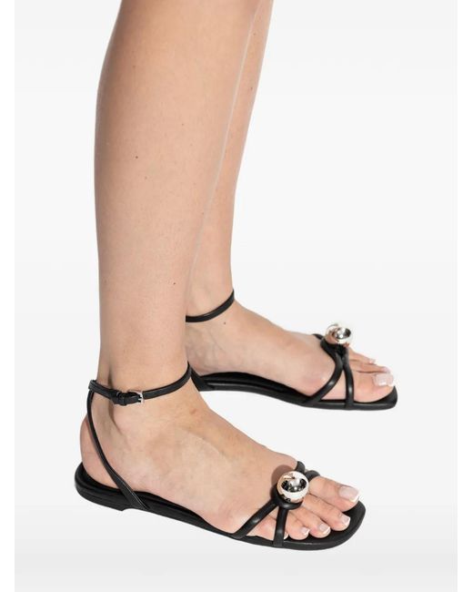 Kate Spade White Harmony Orb Strap Sandals