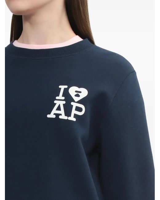 A Bathing Ape Blue Logo Knitwear