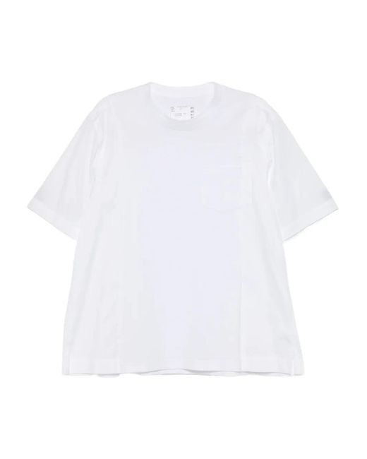 T-Shirt di Sacai in White da Uomo