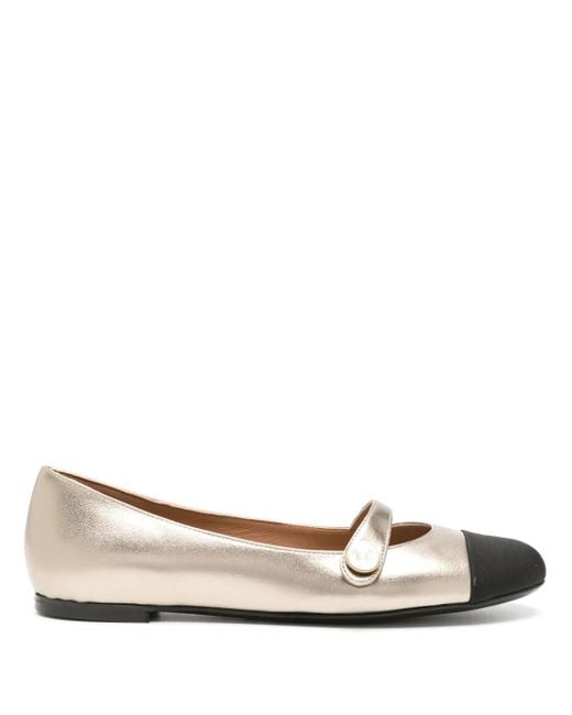 Roberto Festa Natural Divy Leather Ballerina Shoes