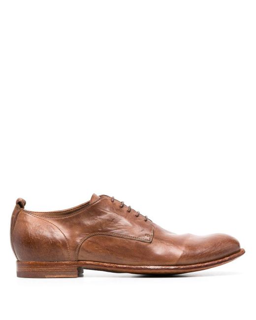 Officine Creative Stereo 3 Leather Derby Shoes in Brown for Men | Lyst ...