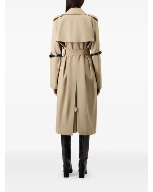 Coperni Natural Double-Breasted Belted Coat