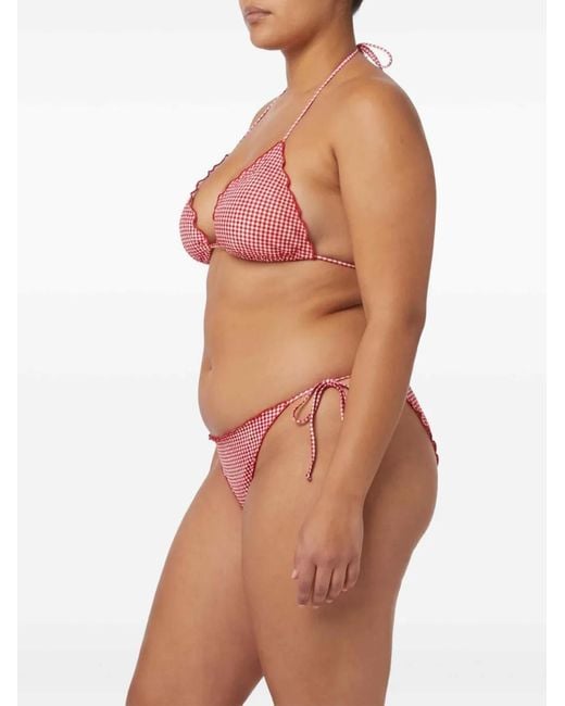 Mc2 Saint Barth Pink Sagitami Vichy Pattern Bikini