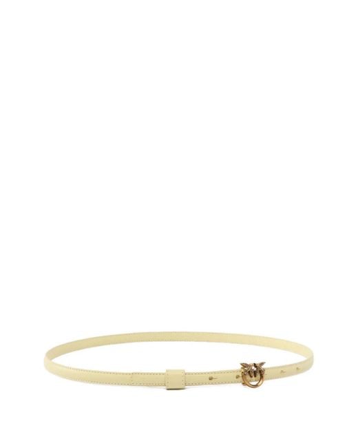 Pinko Natural Thin Belt With Love Birds Buckle