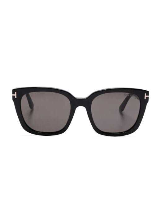 Tom Ford Black Square-Frame Sunglasses