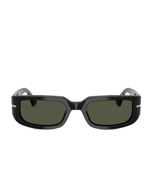 Persol Green Rectangle-Frame Sunglasses