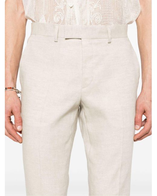 J.Lindeberg Natural Grant Super Mid-rise Tapered Trousers for men