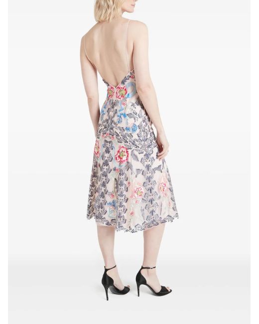 Temperley London White Bilbao Strappy Midi Dress