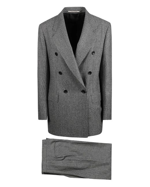 Traje a cuadros Tagliatore de color Gray