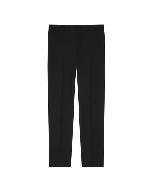 Givenchy Black Pressed-Crease Tailored Trousers for men