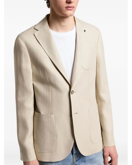 Peserico Natural Patch-Pocket Blazer for men